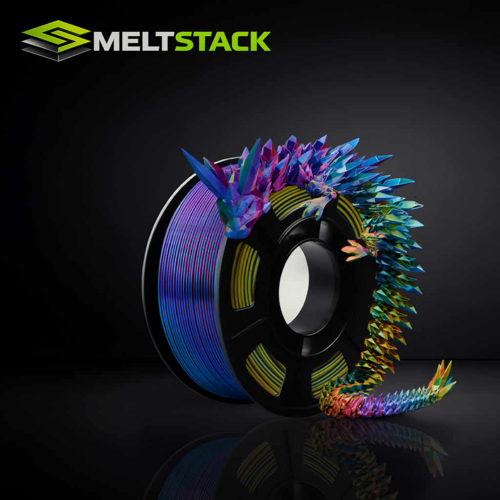 MeltStack Multi-Colour Silk PLA – Stunning Colour Shift Prints