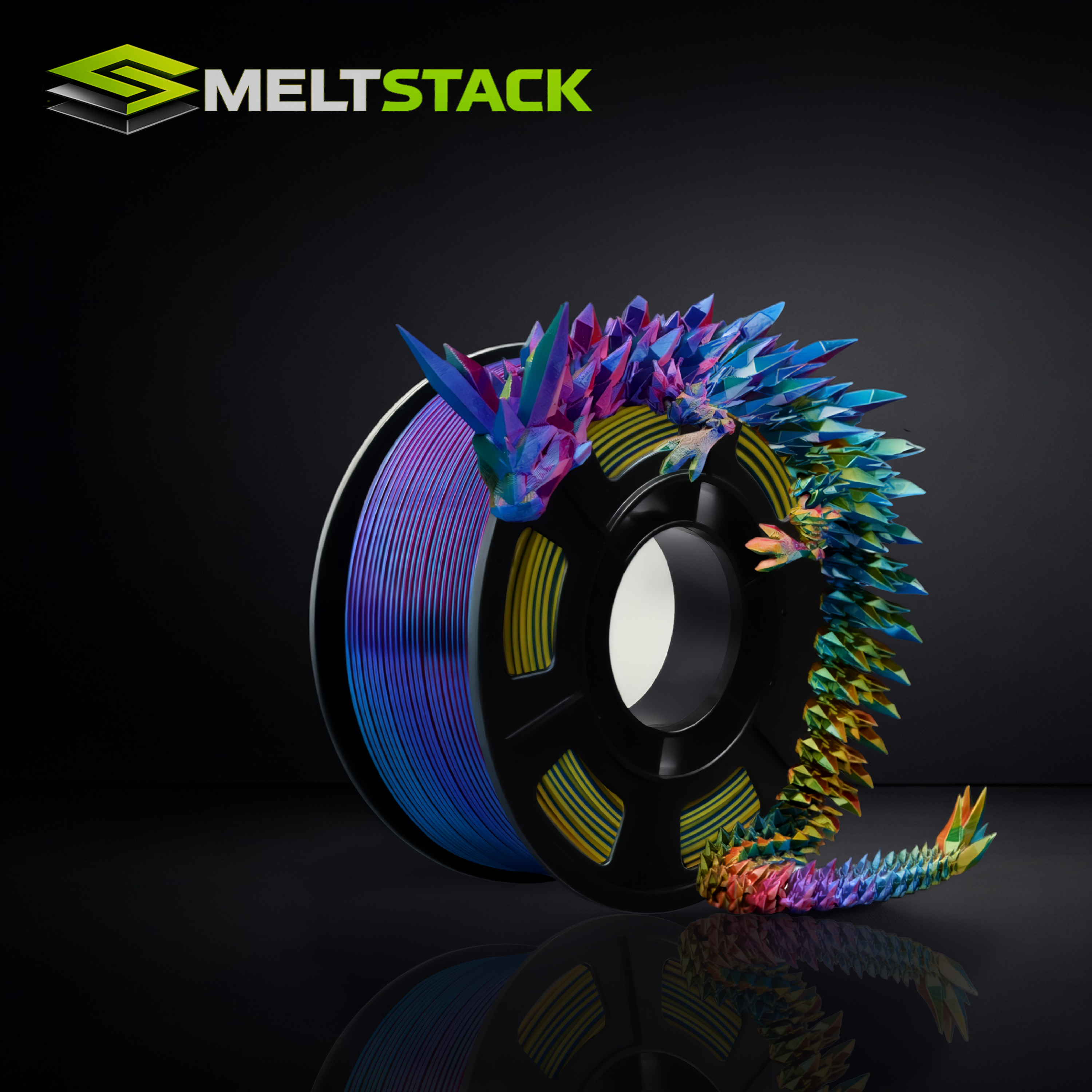 MeltStack Multi-Colour Silk PLA – Stunning Colour Shift Prints